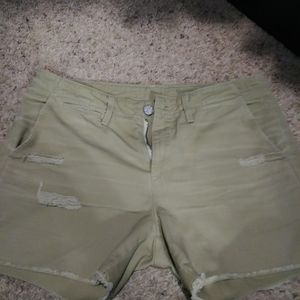 Adriano Goldshenid cut off khaki shorts size 26